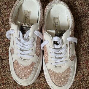 Vintage Havana White and Gild Glitter Sneakers
